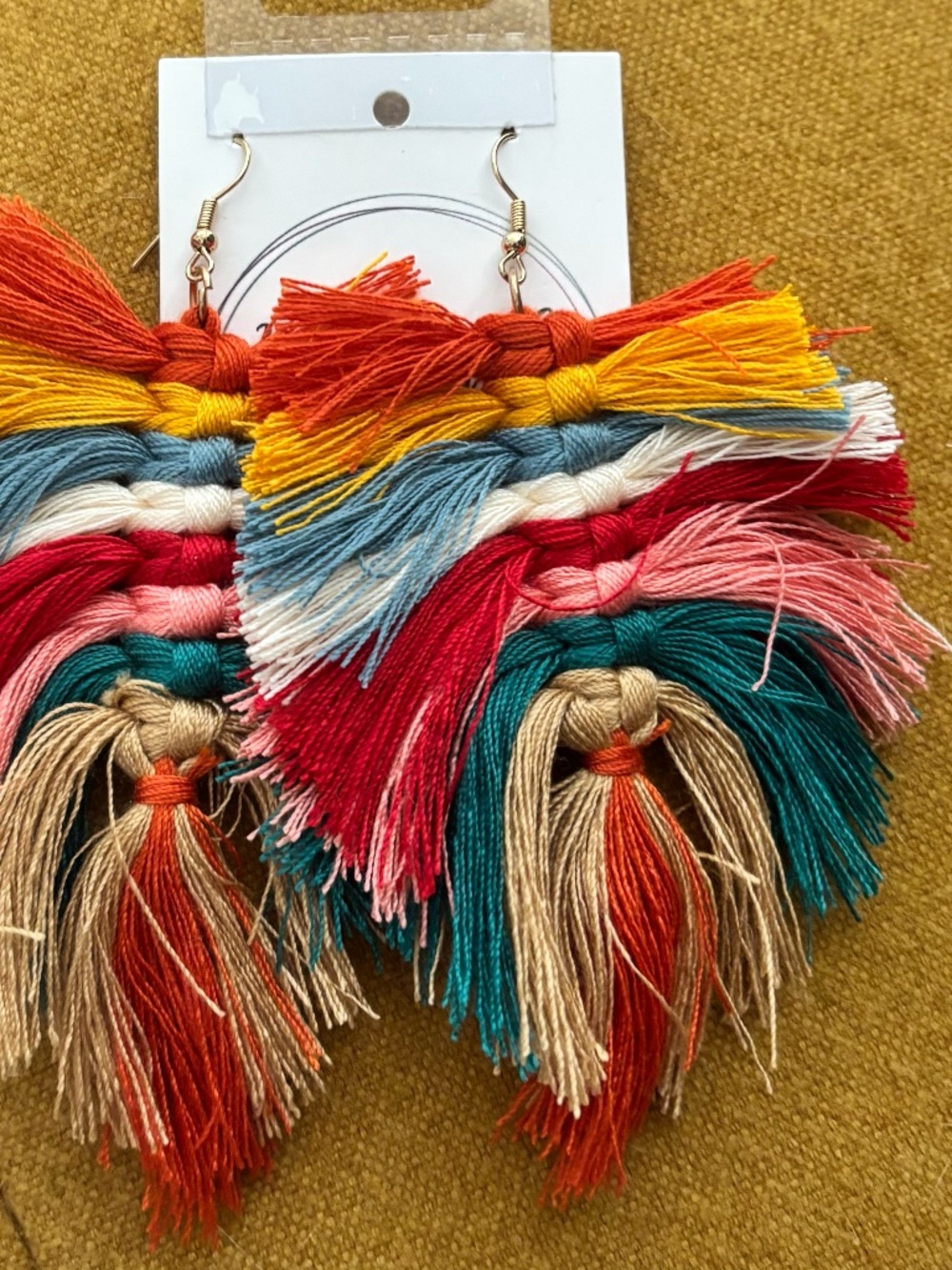 Boho Contoured Fringe Earrings